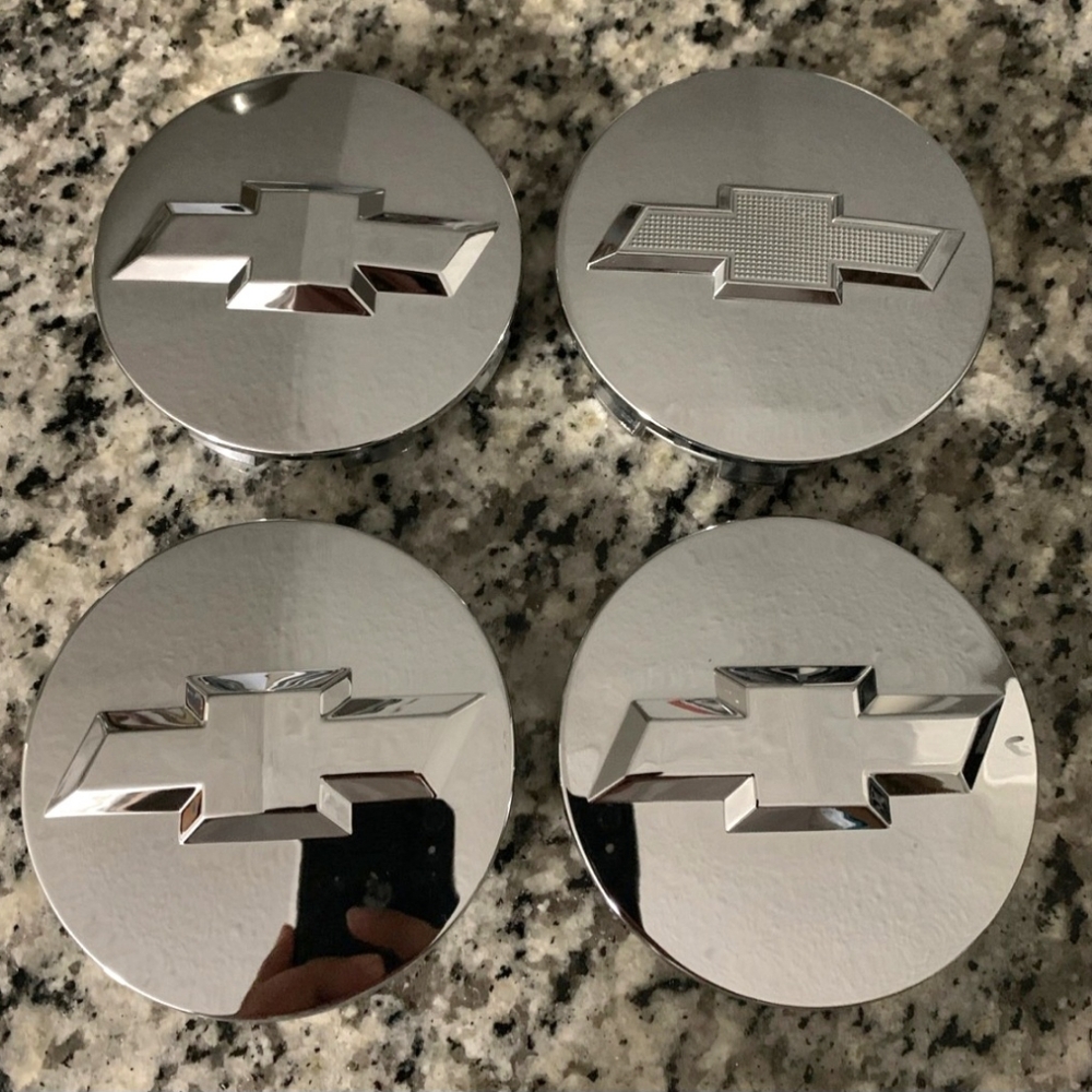 Chevrolet Chevy Chrome 3.25" rim center Caps
